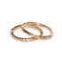 10kt Yellow Gold Textured Band Ring Set