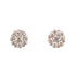 14KT White Gold and Diamond 4.5mm Cluster Stud Earrings