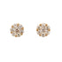 14kt Diamond 6mm Cluster Stud Earrings