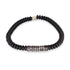 Lauren Rubinski "MAGIC" Enamel Beaded Necklace in Sterling Silver