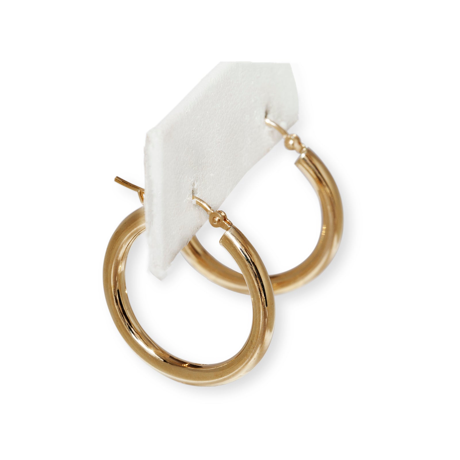 14KT YELLOW GOLD HOOPS