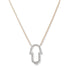 14KT Gold & Diamond Hamsa Necklace
