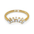 14KT Yellow Gold Curved Diamond Ring