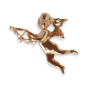 14KT YELLOW GOLD CUPID CHARM