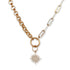 14kt Yellow Gold & Diamond Starburst Pendant