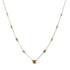 Contemporary 18kt Yellow Gold Fancy Colored Diamond Station Necklace
