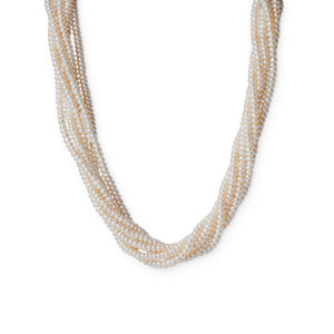 SIX STRAND PEARL NECKLACE WITH BEAUTIFUL CLASP