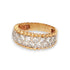 14KT Two Tone Diamond Band Ring
