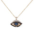 14KT EVIL EYE PENDANT NECKLACE