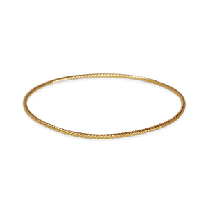 14kt Stackable Rope Bangle
