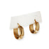 18kt Yellow Gold Oval Hoop Earrings