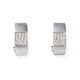Mondern 18kt White Gold and Diamond Clip On Earrings