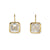 18kt yellow gold Asscher Cut Lab Grown Diamond Earrings