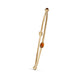 18kt yellow gold citrine station bangle bracelet with a rope textured bracelet.