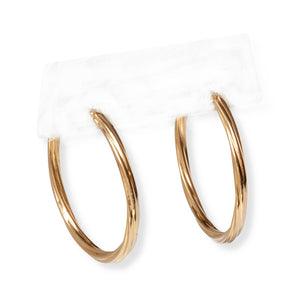18kt Yellow Gold Vintage Hoops