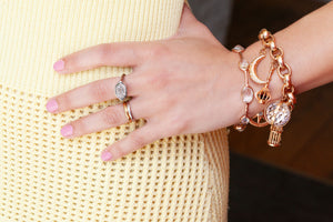 Super fun Ippolita Rock Candy Collection Quartz bangle in silver on a model