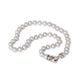 David Yurman Grey Pearl Necklace with a Silver and Diamond Clasp