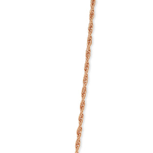 Detail photo of beautiful Rose Gold Russian Rope Chain