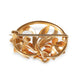 Diamond and Flower Brooch