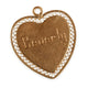 14KT YELLOW "BEVERLY" HEART CHARM