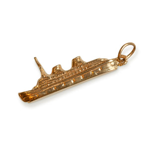 14KT YELLOW GOLD SHIP CHARM