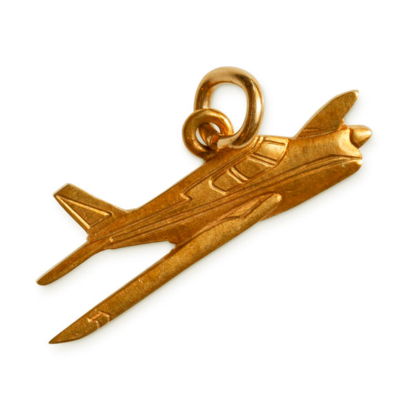 14KT YELLOW GOLD AIRPLANE