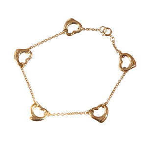 18KT TIFFANY & CO. OPEN HEART MEDUIM BRACELET