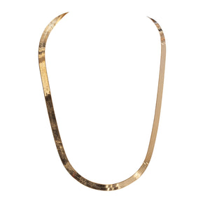 10KT YELLOW GOLD ITALIAN HERRINGBONE NECKLACE