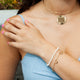 18KT TIFFANY & CO. OPEN HEART MEDUIM BRACELET