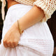 18KT ROUNDED CUBAN LINK NECKLACE AND BRACELET INTEGRATED SET