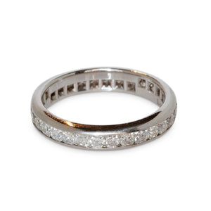 TIFFANY LUCIDA PLATINUM AND DIAMOND BAND RING