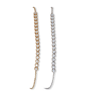 14KT ADJUSTABLE DIAMOND BRACLET