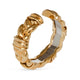 18KT YELLOW GOLD HEAVY BRAIDED CUFF BRACELET