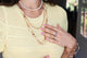 14kt Russian Rope Chain on a model. 23" necklace.