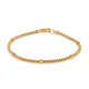 Front view of Lagos Caviar 18kt gold 3mm beaded bracelet, 7.5” large size