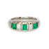 Platinum Emerald & Diamond Five-Stone Ring