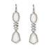 Platinum Mexican Opal and Diamond Drop Earrings