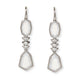 Platinum Mexican Opal Earrings with Diamond accents