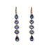 18kt White Gold Sri Lankan Sapphire Drop Earrings