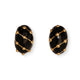Front view of Tiffany Schlumberger enamel banana earrings in 18kt yellow gold