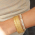 Vintage 18kt Yellow Gold Wide Mesh Bracelet