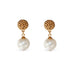 18kt Yellow Gold Pearl Drop Earrings