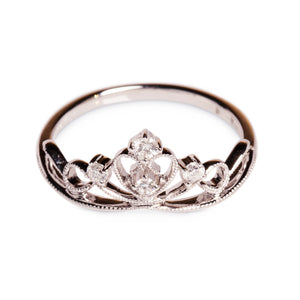 18KT DIAMOND CROWN RING