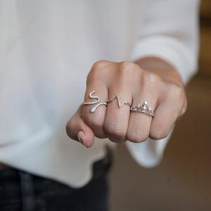 18KT DIAMOND CROWN RING