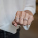 18KT DIAMOND CROWN RING