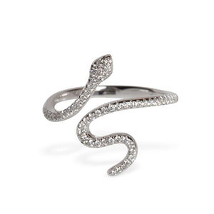 18KT DIAMOND SNAKE RING