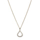 18KT YELLOW GOLD DIAMOND TEAR DROP PENDANT