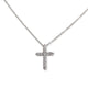 PLATINUM & DIAMOND CROSS PENDANT & NECKLACE