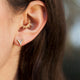 18KT DIAMOND TRILLION DIAMOND STUD EARRINGS