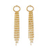14KT Yellow Gold Dangle Fringe Earrings